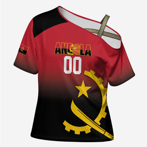 Angola Basketball Custom Cross Shoulder Shirt Go Champions Angolan