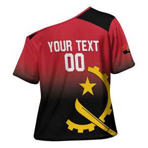 Angola Basketball Custom Cross Shoulder Shirt Go Champions Angolan