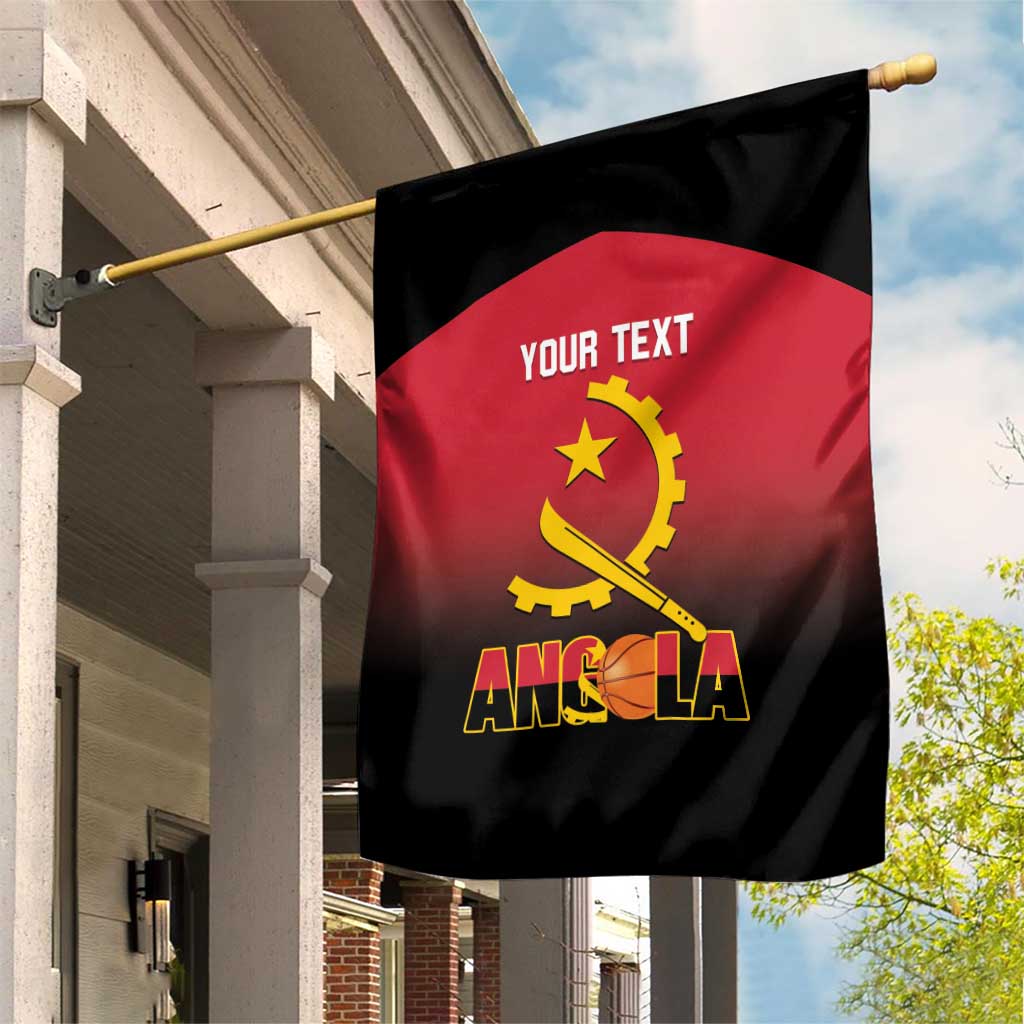 Afro Basketball Custom Angola Garden Flag Go Champions Angolan - African Pride
