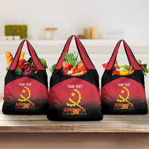 Afro Basketball Custom Angola Grocery Bag Go Champions Angolan - African Pride