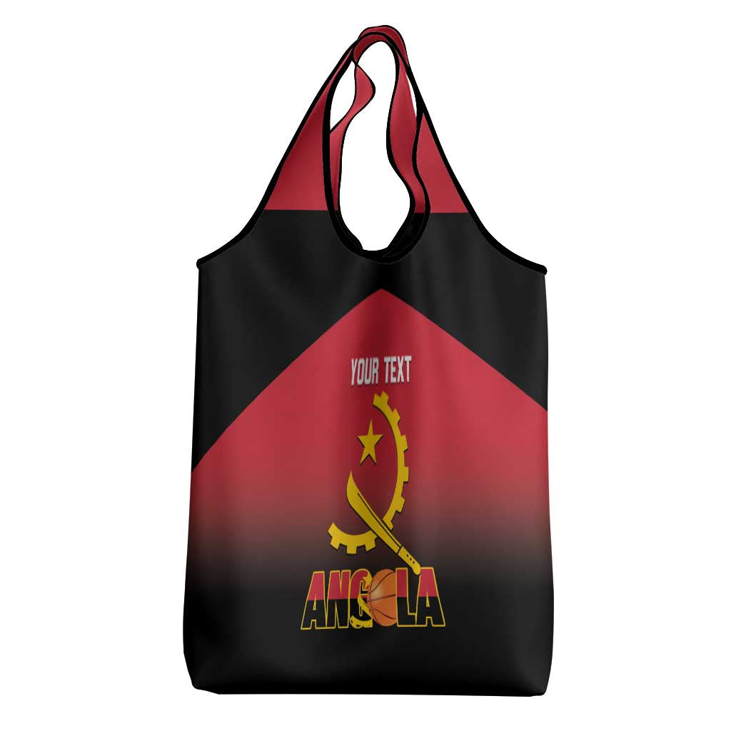 Afro Basketball Custom Angola Grocery Bag Go Champions Angolan - African Pride