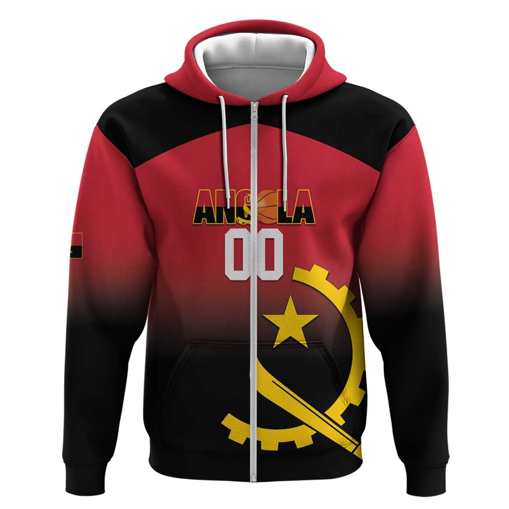 Afro Basketball Custom Angola Hoodie Go Champions Angolan - African Pride