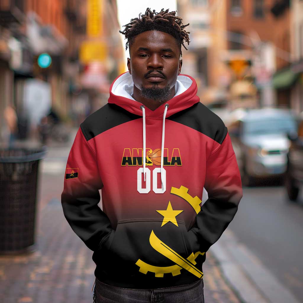 Afro Basketball Custom Angola Hoodie Go Champions Angolan - African Pride