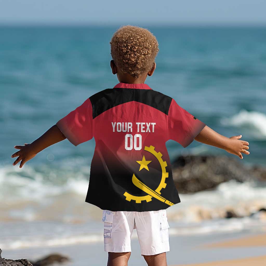 Afro Basketball Custom Angola Kid Hawaiian Shirt Go Champions Angolan - African Pride