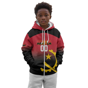 Afro Basketball Custom Angola Kid Hoodie Go Champions Angolan - African Pride