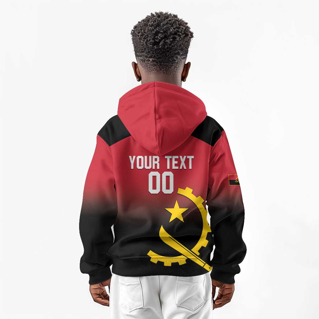 Afro Basketball Custom Angola Kid Hoodie Go Champions Angolan - African Pride
