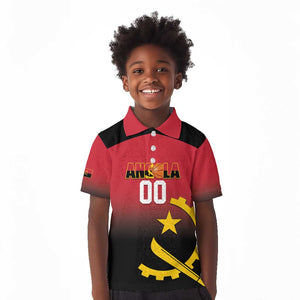 Afro Basketball Custom Angola Kid Polo Shirt Go Champions Angolan - African Pride