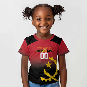 Afro Basketball Custom Angola Kid T shirt Go Champions Angolan - African Pride