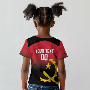 Afro Basketball Custom Angola Kid T shirt Go Champions Angolan - African Pride