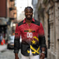 Afro Basketball Custom Angola Long Sleeve Button Shirt Go Champions Angolan - African Pride