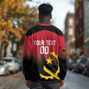 Afro Basketball Custom Angola Long Sleeve Shirt Go Champions Angolan - African Pride