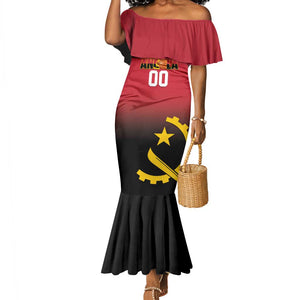Afro Basketball Custom Angola Mermaid Dress Go Champions Angolan - African Pride