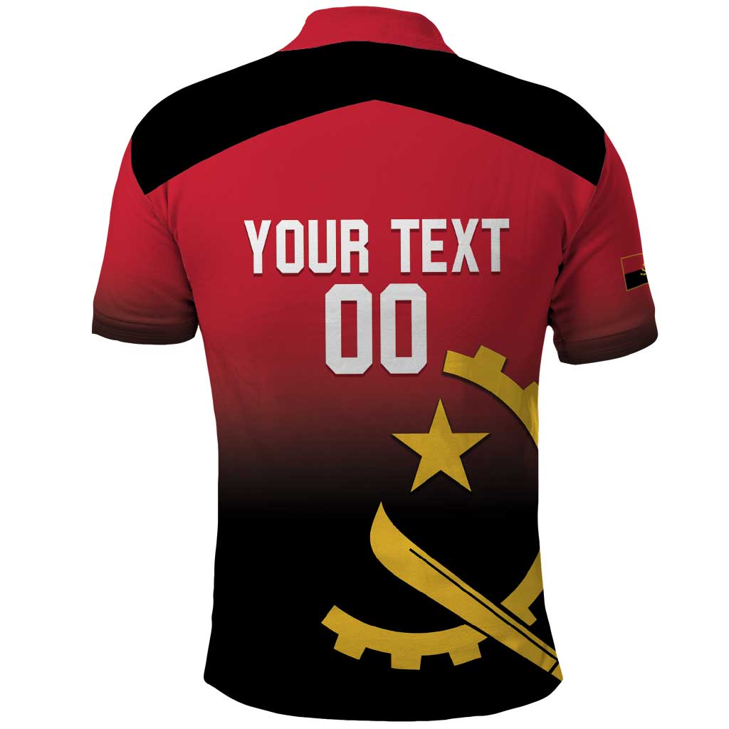 Afro Basketball Custom Angola Polo Shirt Go Champions Angolan - African Pride
