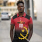 Afro Basketball Custom Angola Polo Shirt Go Champions Angolan - African Pride
