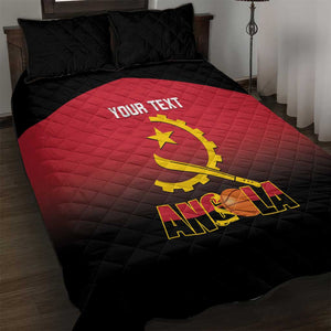 Afro Basketball Custom Angola Quilt Bed Set Go Champions Angolan - African Pride