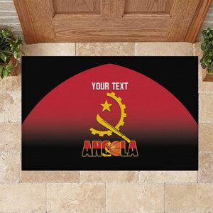 Afro Basketball Custom Angola Rubber Doormat Go Champions Angolan - African Pride