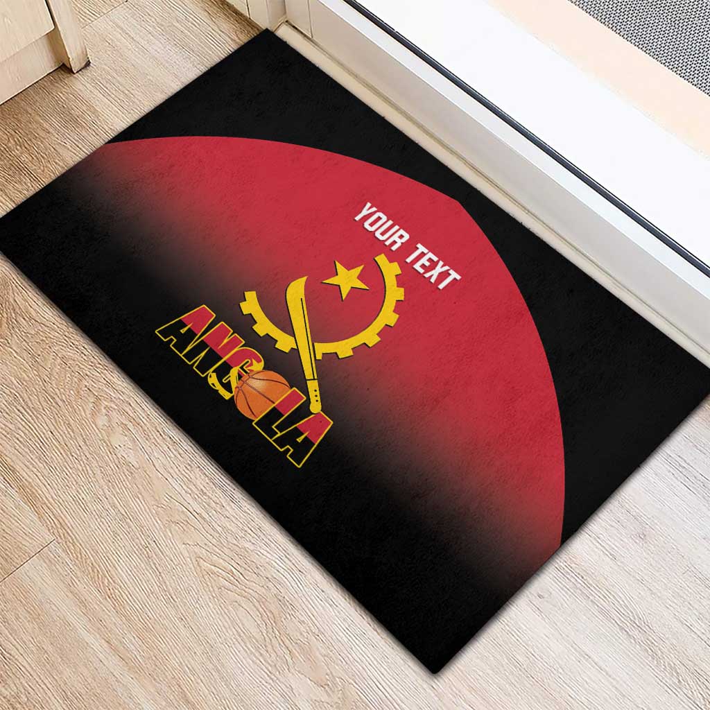 Afro Basketball Custom Angola Rubber Doormat Go Champions Angolan - African Pride