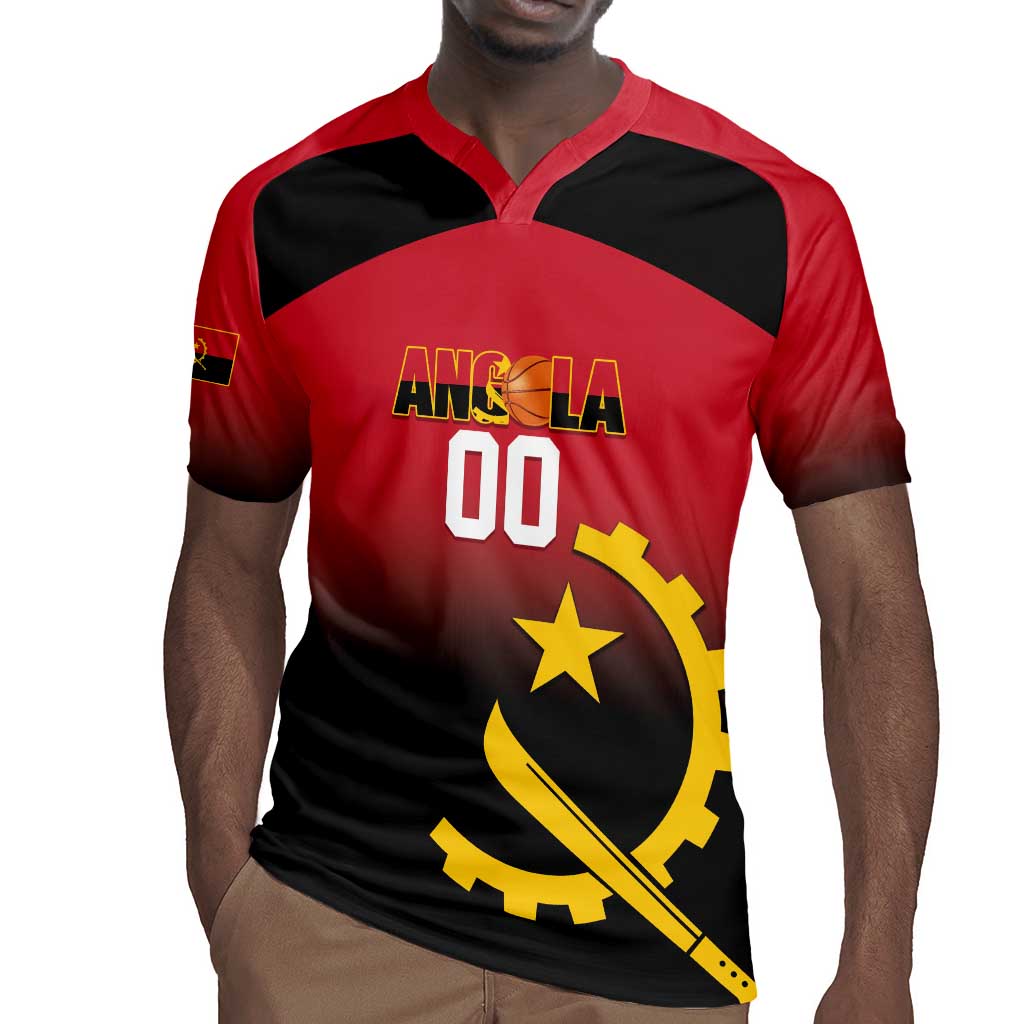 Afro Basketball Custom Angola Rugby Jersey Go Champions Angolan - African Pride