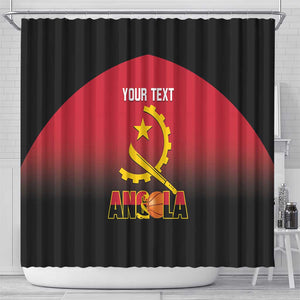 Afro Basketball Custom Angola Shower Curtain Go Champions Angolan - African Pride