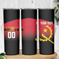 Afro Basketball Custom Angola Skinny Tumbler Go Champions Angolan - African Pride