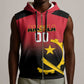 Afro Basketball Custom Angola Sleeveless Zip Hoodie Go Champions Angolan - African Pride
