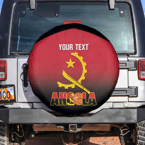 Afro Basketball Custom Angola Spare Tire Cover Go Champions Angolan - African Pride