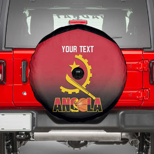 Afro Basketball Custom Angola Spare Tire Cover Go Champions Angolan - African Pride