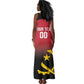 Afro Basketball Custom Angola Tank Maxi Dress Go Champions Angolan - African Pride