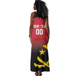 Afro Basketball Custom Angola Tank Maxi Dress Go Champions Angolan - African Pride