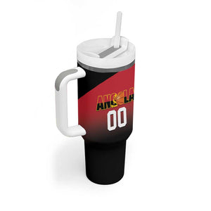 Afro Basketball Custom Angola Tumbler With Handle Go Champions Angolan - African Pride