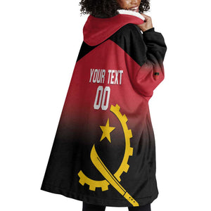 Afro Basketball Custom Angola Wearable Blanket Hoodie Go Champions Angolan - African Pride