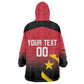Afro Basketball Custom Angola Wearable Blanket Hoodie Go Champions Angolan - African Pride