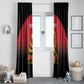 Afro Basketball Custom Angola Window Curtain Go Champions Angolan - African Pride