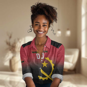 Afro Basketball Custom Angola Women Casual Shirt Go Champions Angolan - African Pride