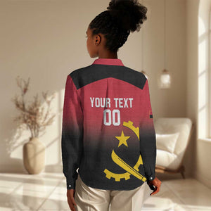Afro Basketball Custom Angola Women Casual Shirt Go Champions Angolan - African Pride