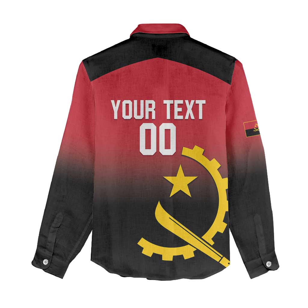 Afro Basketball Custom Angola Women Casual Shirt Go Champions Angolan - African Pride