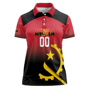Afro Basketball Custom Angola Women Polo Shirt Go Champions Angolan - African Pride