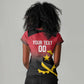 Afro Basketball Custom Angola Women V-Neck T-Shirt Go Champions Angolan - African Pride