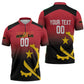 Angola Basketball Custom Zipper Polo Shirt Go Champions Angolan