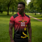 Angola Basketball Custom Zipper Polo Shirt Go Champions Angolan