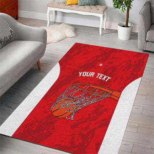 Afro Basketball Custom Tunisia Area Rug Go Champions Eagles of Carthage - African Pride