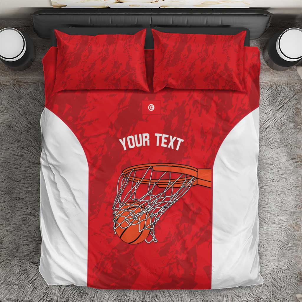 Afro Basketball Custom Tunisia Bedding Set Go Champions Eagles of Carthage - African Pride