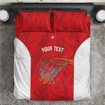 Afro Basketball Custom Tunisia Bedding Set Go Champions Eagles of Carthage - African Pride