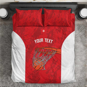 Afro Basketball Custom Tunisia Bedding Set Go Champions Eagles of Carthage - African Pride