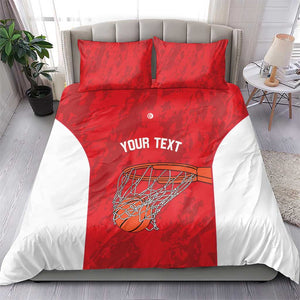 Afro Basketball Custom Tunisia Bedding Set Go Champions Eagles of Carthage - African Pride