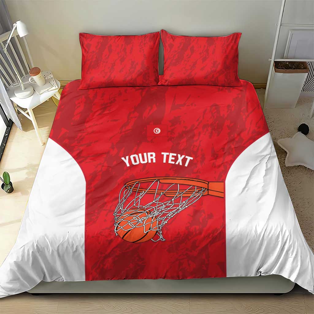 Afro Basketball Custom Tunisia Bedding Set Go Champions Eagles of Carthage - African Pride
