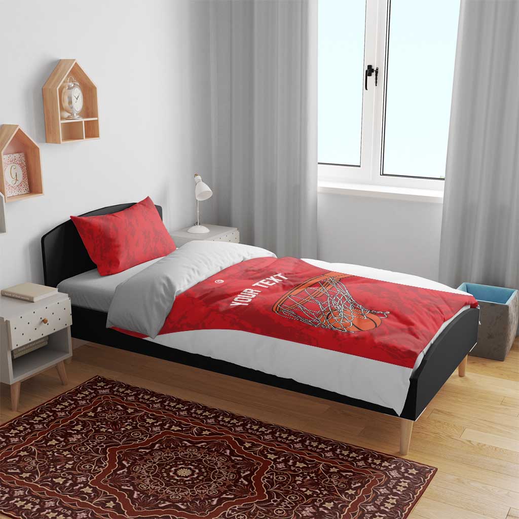 Afro Basketball Custom Tunisia Bedding Set Go Champions Eagles of Carthage - African Pride
