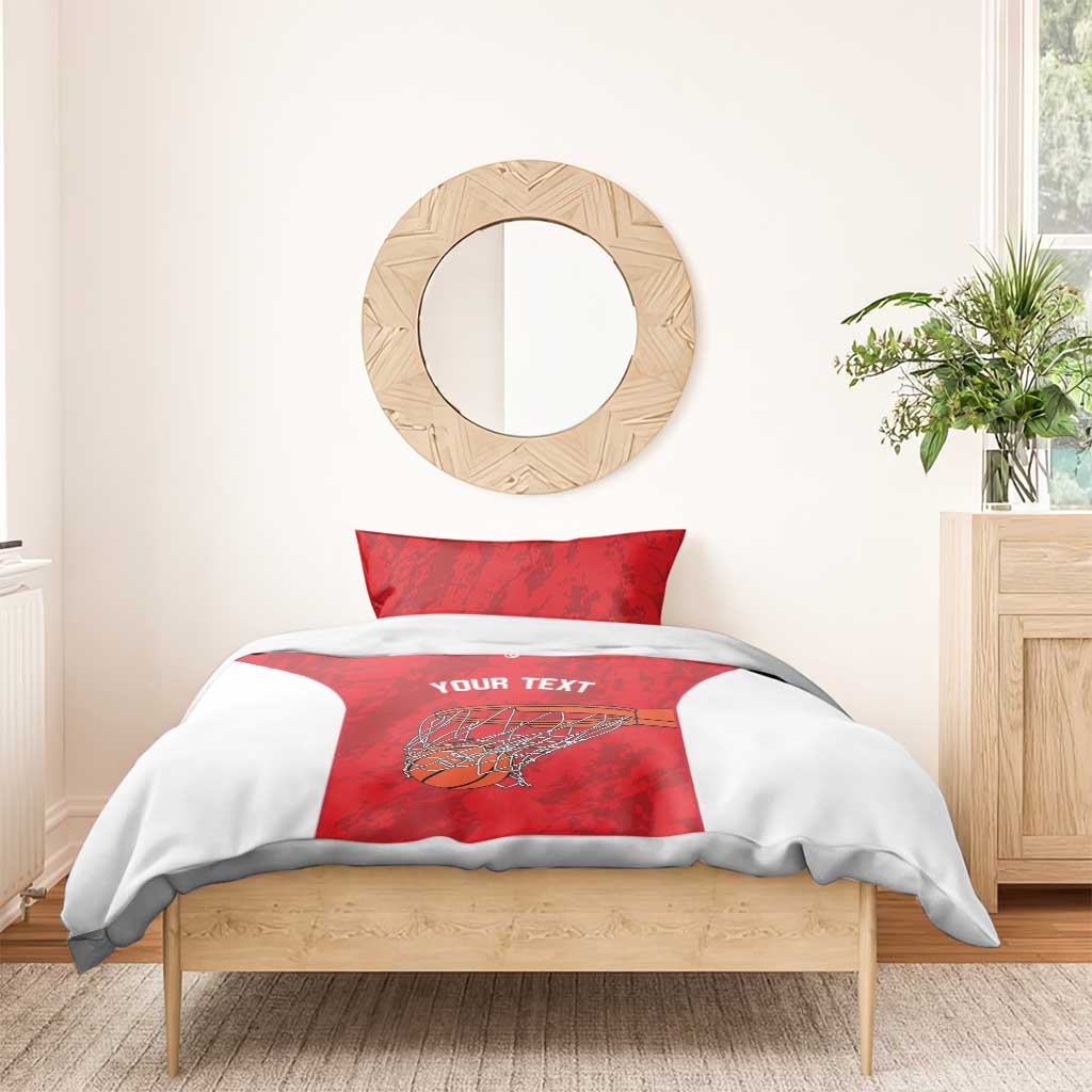 Afro Basketball Custom Tunisia Bedding Set Go Champions Eagles of Carthage - African Pride