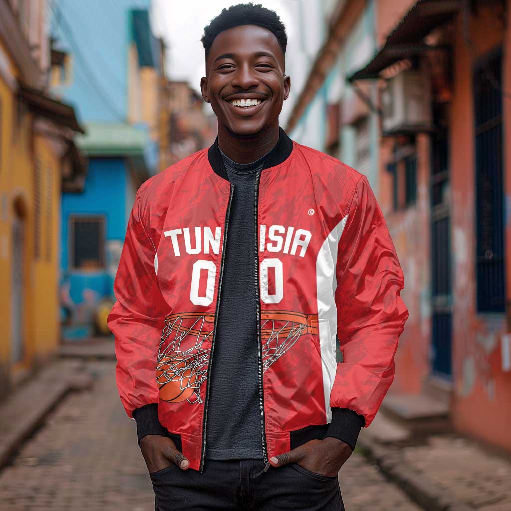 Afro Basketball Custom Tunisia Bomber Jacket Go Champions Eagles of Carthage - African Pride