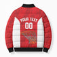 Tunisia Basketball Custom Bomber Puffer Jacket Go Champions Eagles of Carthage